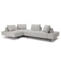 Divan Wisp Grey Fabric Schnittsofa